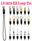 Carabiner Clips with Detachable Key Holder Straps 